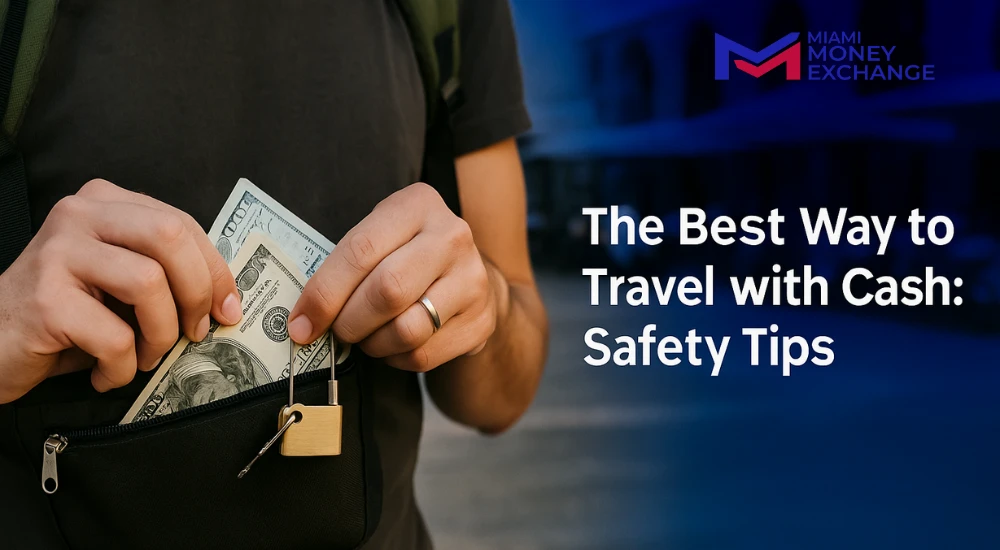 person traveling with cash