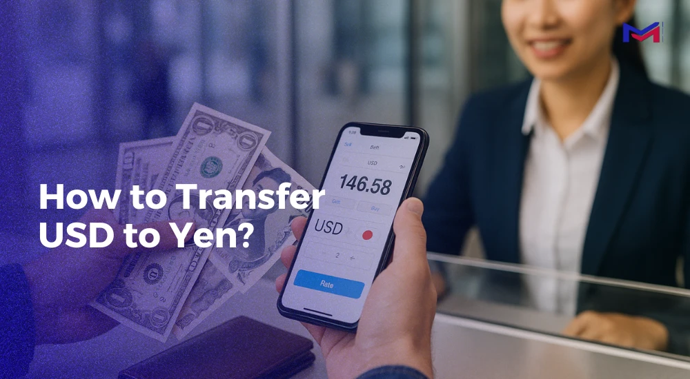 how transfer usd to yen
